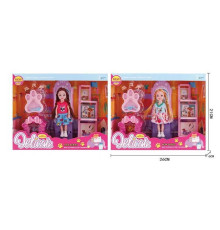 Лялька L 5-26 (96/2) 2 види, висота 14 см, аксесуари, улюбленці, в коробці