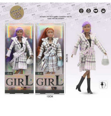 Лялька WX 256-1 (96/2) 2 види, 30 см, сумочка, шарнірні суглоби, знімний одяг, прошите волосся, в коробці
