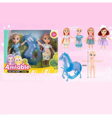 Набір ляльок ST 55661-1 (96/2) висота - 16 см, знімний одяг, знімне взуття, , рухомі елементи, в коробці