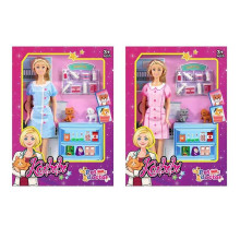 Лялька WG 220 (48/2) 2 види, висота: 30см, знімний одяг, рухомі кінцівки, аксесуари, в коробці