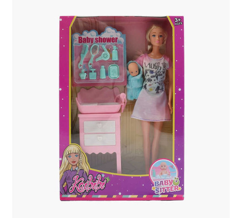 Лялька WG 245 (72/2) висота: 30см, пупсик, пеленальний столик із ванночкою, знімний одяг, рухомі кінцівки, аксесуари, в коробці – в наличии! Купите сейчас у KAZKOVA