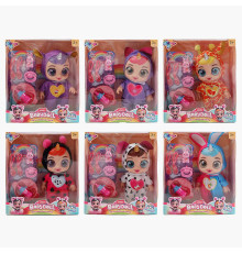 Лялька 219 A2 (42/2) 6 видів, гумова, висота 24см, говорить, сміється, плаче, знімна піжама, рухливі кінцівки, пляшечка, тарілка, 2 ложечки, пустушка, в коробці, ВИДАЄТЬСЯ МІКС