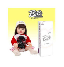 Лялька XBY 5532 IC (12) звуки, висота 52 см, гумова, пляшечка, памперс, соска, пов’язка, шкарпетки, в коробці