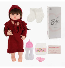 Лялька XBY 6617 (12) звуки, висота 52 см, гумова, пляшечка, памперс, соска, в коробці