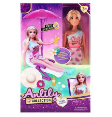 Лялька 616109 (36) висота 30 см, знімний одяг, аксесуари, рухомі кінцівки, шезлонг, в коробці