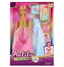 Лялька 616331 (36) висота 30 см, знімний одяг та взуття, 2 додаткові сукні, обруч для голови, сумочка, в коробці