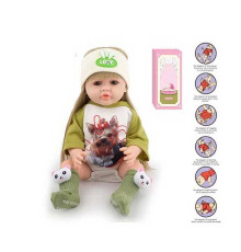 Лялька AFD 8866-33 S (12) висота: 52 см, функціональна, гумова, звуки, прошите волосся, аксесуари, в коробці