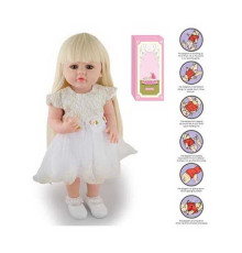 Лялька AFD 8866-53 S (12) висота: 52 см, функціональна, гумова, звуки, прошите волосся, аксесуари, в коробці