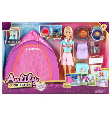Лялька 616252 (18) висота: 30 см, знімний одяг, рухомі кінцівки, аксесуари, намет, багаття з підсвічуванням, в коробці
