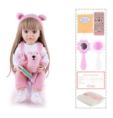 Інтерактивна лялька TK 1709-83 (9) "WToys", ОЗВУЧУВАННЯ УКРАЇНСЬКОЮ МОВОЮ, висота 55 см, пульт, на батарейках, аксесуари, рухає кінцівками, казки, пісні, віршики, скоромовки, відповідає на запитання, звуки тварин, мелодії, повторюшка, в коробці