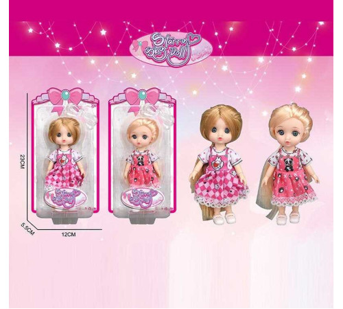 Лялька SK 096 A (144/2) 2 види, висота: 16 см, імітація скляних очей, шарнірні суглоби, на листі