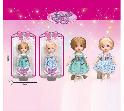 Лялька SK 096 B (144/2) 2 види, висота: 16 см, імітація скляних очей, шарнірні суглоби, на листі