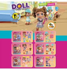 Лялька KZ 9011 (300/2) середня висота ляльки 9 см, аксесуари, рухомі кінцівки, на листі, ВИДАЄТЬСЯ ТІЛЬКИ МІКС ВИДІВ