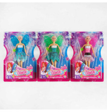 Лялька 1812 (72/2) 3 види, 2 види, висота 30 см, крила, на листі, ВИДАЄТЬСЯ ТІЛЬКИ МІКС ВИДІВ