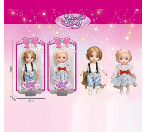 Лялька SK 103 A (144/2) 2 види, висота: 16 см, імітація скляних очей, шарнірні суглоби, на листі