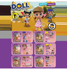 Лялька KZ 9014 (300/2) висота ляльки 9 см,рухомі кінцівки, аксесуари, на листі, ВИДАЄТЬСЯ ТІЛЬКИ МІКС ВИДІВ