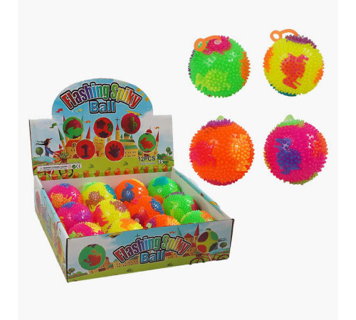 М`яч стрибун C 70427 (30) ЦІНА ЗА 12 ШТУК В БЛОЦІ, підсвічування, пискавка, в коробці