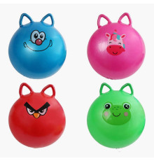 М`яч гумовий C 70954 (60) діаметр 44 см, ручки-вушка, в пакеті, ВИДАЄТЬСЯ ТІЛЬКИ МІКС ВИДІВ