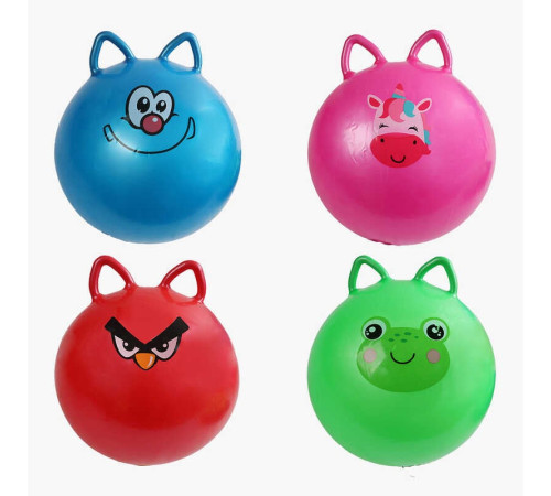 М`яч гумовий C 70954 (60) діаметр 44 см, ручки-вушка, в пакеті, ВИДАЄТЬСЯ ТІЛЬКИ МІКС ВИДІВ