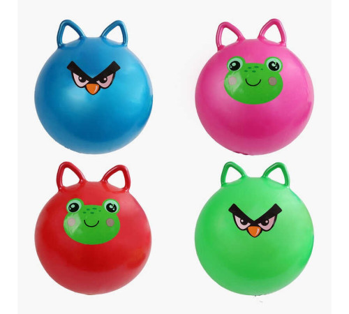 М`яч гумовий C 70954 (60) діаметр 44 см, ручки-вушка, в пакеті, ВИДАЄТЬСЯ ТІЛЬКИ МІКС ВИДІВ