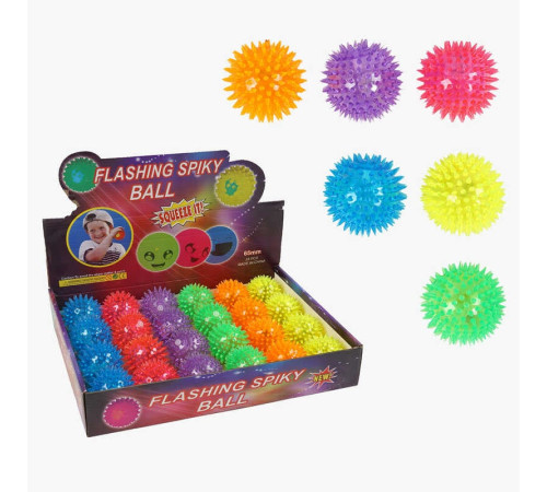М`яч стрибун C 70418 (24) ЦІНА ЗА 24 ШТУКИ В БЛОЦІ, підсвічування, пискавка, в коробці
