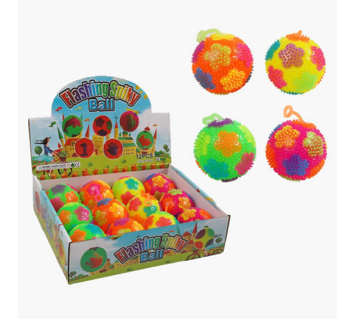 М`яч стрибун C 70428 (30) ЦІНА ЗА 12 ШТУК В БЛОЦІ, підсвічування, пискавка, в коробці