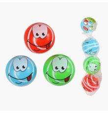 М`яч гумовий С 70483 (300) ЦІНА ЗА 3 ШТУКИ У СІТЦІ, 6 см діаметр