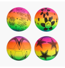 М`яч гумовий F 43250 (600) діаметр - 19 см, в пакеті, ВИДАЄТЬСЯ ТІЛЬКИ МІКС ВИДІВ