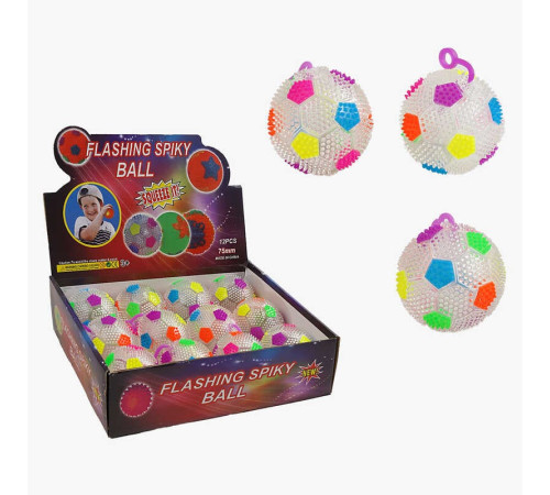 М`яч стрибун C 70421 (30) ЦІНА ЗА 12 ШТУК В БЛОЦІ, пискавка, підсвічується, в коробці