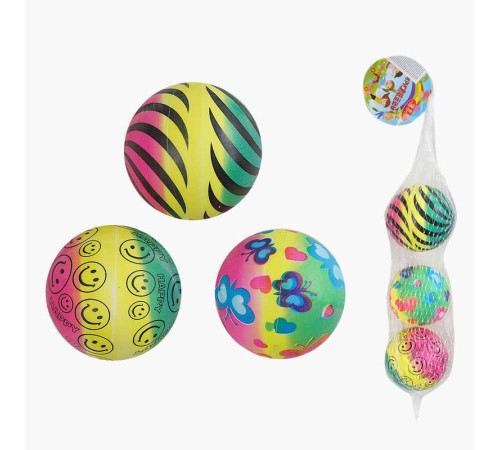 М`яч гумовий С 70491 (300) ЦІНА ЗА 3 ШТУКИ У СІТЦІ, 6 см діаметр