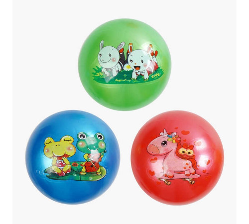 М`яч гумовий F 43260 (600) діаметр - 19 см, в пакеті, ВИДАЄТЬСЯ ТІЛЬКИ МІКС ВИДІВ