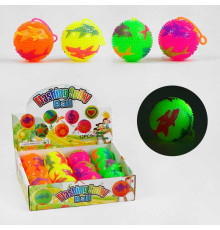 М'яч стрибун C 60493 (24) "Акулки", світло, пискавка, ЦІНА ЗА 12 ШТУК В БЛОЦІ