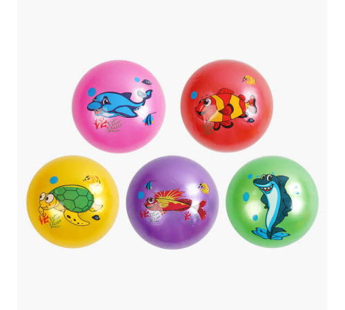 М`яч гумовий F 43261 (600) діаметр - 19 см, в пакеті, ВИДАЄТЬСЯ ТІЛЬКИ МІКС ВИДІВ