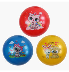 М`яч гумовий C 72535 (500) діаметр - 21 см, в пакеті, ВИДАЄТЬСЯ ТІЛЬКИ МІКС ВИДІВ