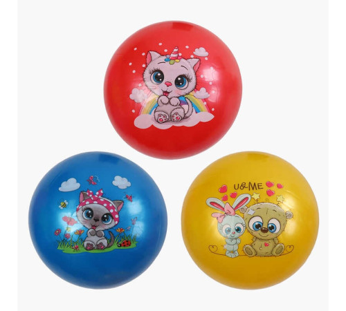 М`яч гумовий C 72535 (500) діаметр - 21 см, в пакеті, ВИДАЄТЬСЯ ТІЛЬКИ МІКС ВИДІВ