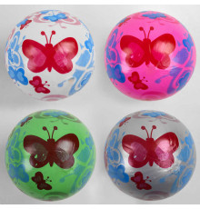 М'яч гумовий C 44666 (500) 4 кольори, діаметр 20 см, вага 60 грамів