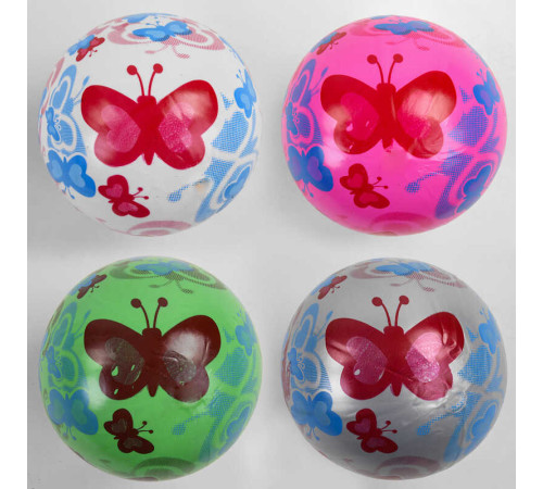 М'яч гумовий C 44666 (500) 4 кольори, діаметр 20 см, вага 60 грамів