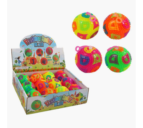 М`яч стрибун C 70423 (30) ЦІНА ЗА 12 ШТУК В БЛОЦІ, підсвічування, пискавка, в коробці