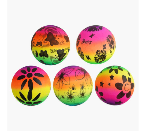 М`яч гумовий F 43265 (600) діаметр - 19 см, в пакеті, ВИДАЄТЬСЯ ТІЛЬКИ МІКС ВИДІВ