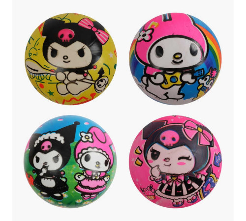 М`яч гумовий C 70951 (600) діаметр 18 см, у пакеті, ВИДАЄТЬСЯ ТІЛЬКИ МІКС ВИДІВ