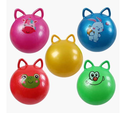 М`яч гумовий C 70953 (80) діаметр 44 см, ручки-вушка, в пакеті, ВИДАЄТЬСЯ ТІЛЬКИ МІКС ВИДІВ