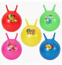 М`яч для фітнесу C 74518 (80) діаметр 30 см, висота з вушками - 35 см, у пакеті, ВИДАЄТЬСЯ МІКС