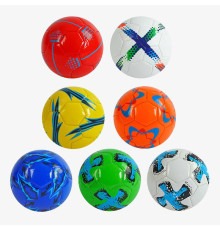 М`яч футбольний С 64683 (60) 7 видів, вага 300-330 грамів, матеріал м`який PVC, ВИДАЄТЬСЯ ТІЛЬКИ МІКС ВИДІВ
