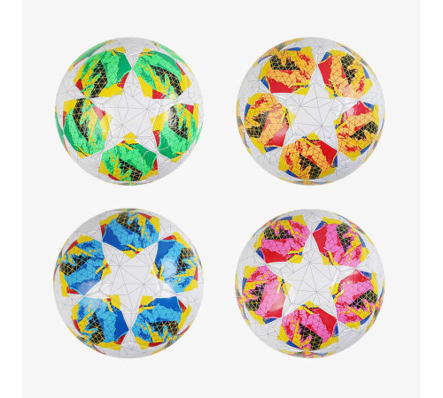 М`яч футбольний C 70298 (80) 4 види, вага 300-310 грамів, гумовий балон, матеріал PVC, розмір №5, ВИДАЄТЬСЯ МІКС – в наличии! Купите сейчас у KAZKOVA