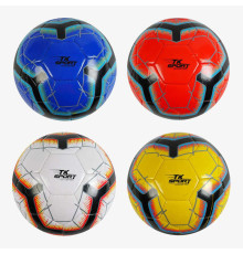 М`яч футбольний С 62395 (80) "TK Sport" 4 кольори, вага 300-310 грамів, гумовий балон, матеріал PVC, розмір №5, ВИДАЄТЬСЯ МІКС