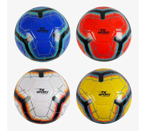 М`яч футбольний С 62395 (80) "TK Sport" 4 кольори, вага 300-310 грамів, гумовий балон, матеріал PVC, розмір №5, ВИДАЄТЬСЯ МІКС М`яч футбольний С 62395 (80) "TK Sport" 4 кольори, вага 300-310 грамів, гумовий балон, матеріал PVC, розмір №5, ВИДАЄТЬСЯ МІКС