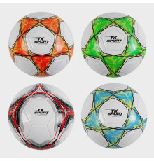 М'яч футбольний C 62388 (80) "TK Sport", 4 види, вага 300-310 грамів, гумовий балон, матеріал PVC, розмір №5, ВИДАЄТЬСЯ МІКС