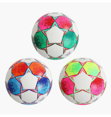М`яч футбольний C 64687 (30) 3 види, вага 420 грамів, матеріал PU, балон гумовий, клеєний, (поставляється накачаним на 90), ВИДАЄТЬСЯ ТІЛЬКИ МІКС ВИДІВ