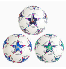 М`яч футбольний С 66332 (30) 3 види, вага 420 грамів, матеріал PU, балон гумовий, клеєний, (поставляється накачаним на 80) ВИДАЄТЬСЯ МІКС