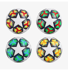 М`яч футбольний C 70318 (60) 4 види, розмір №5, матеріал TPE, 310-330 грамів, гумовий балон, ВИДАЄТЬСЯ ТІЛЬКИ МІКС ВИДІВ